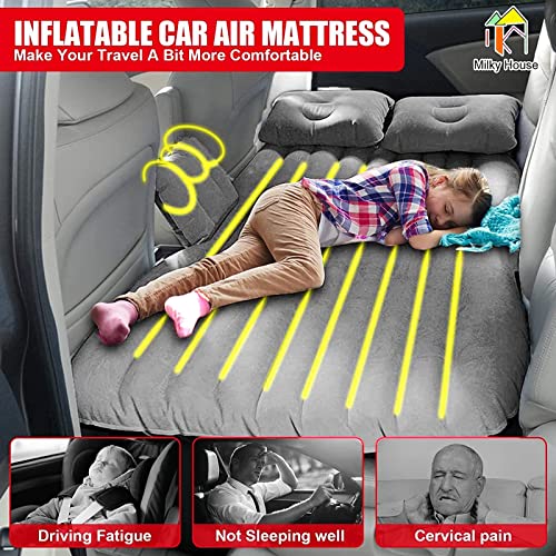 Car Air Mattress Back Seat, Car Inflatable Bed Mattress, Inflatable Car Air Travel Bed Mattress, Rv Bed Mattresses For Automotive Suv Truck,Backseat Air Mattress For Car Back Seat Sleeping Car Bed Set #TOP1