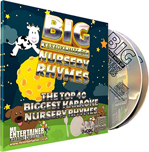 Mr Entertainer Big Hits of Nursery Rhymes - Double CDG Pack. Top 40 Greatest Childrens Songs. Vocal Versions