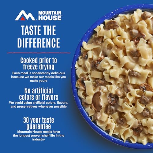 Image of Mountain House Emergency Meal Assortment Kits, Freeze-Dried Survival Food Kit for Disaster Preparedness & Long-Term Storage, 30-Year Shelf Life