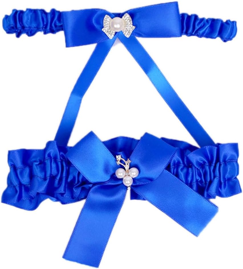 Bridal Garter Sets with Beads for Wedding Prom Garter Stretch Leg Garter Bridal Accessories for Women