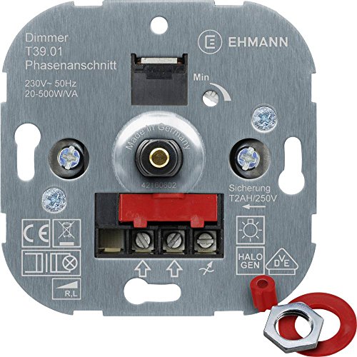 Variateur encastré halogène et ampoule électrique Ehmann interrupteur variateur