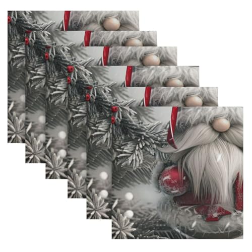 Servilletas de tela multicolor pack de 6 20x20 pulg miniatura 2