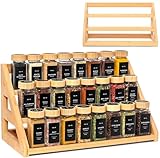 MNADSFKJ Bamboo Tiered Spice Rack, for Countertop Spice Organizer for Pantry Spice Shelf Organizer Kitchen Spices Rack