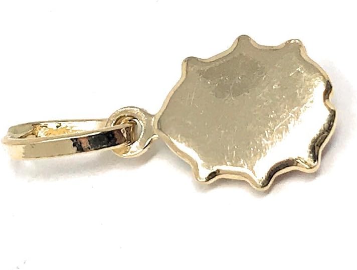 14K Yellow Gold Lady Bug Colored Enamel Lucky Charm Pendant with 0.6mm Box Chain Necklace - Image 5