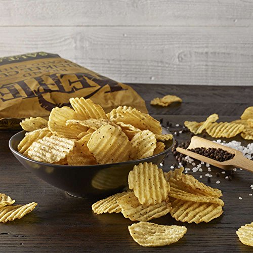 Image of Kettle Brand Potato Chips, Krinkle Cut Salt and Pepper Bags, 13 Ounce (Pack of 5)