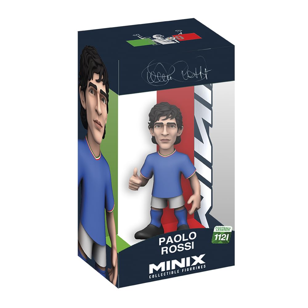 MINIX - Football Legends #112I - Italy - Paolo Rossi - Collectible Figure 12 cm