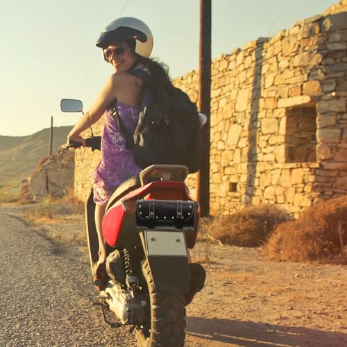 Bolsa de silla para motocicleta Mikinona patrón, pequeña, liberación rápida, organizador trasero y delantero, impermeable, mini almacenamiento de herramientas para moto miniatura 7