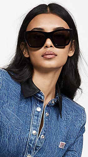rag & bone Women's RNB 1046GS Sunglasses, Black, One Size3