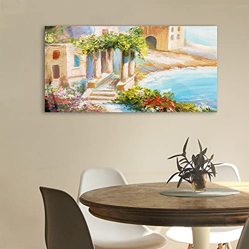 Image sur verre 100x50cm House Sea Coast tableau décoratif - 3
