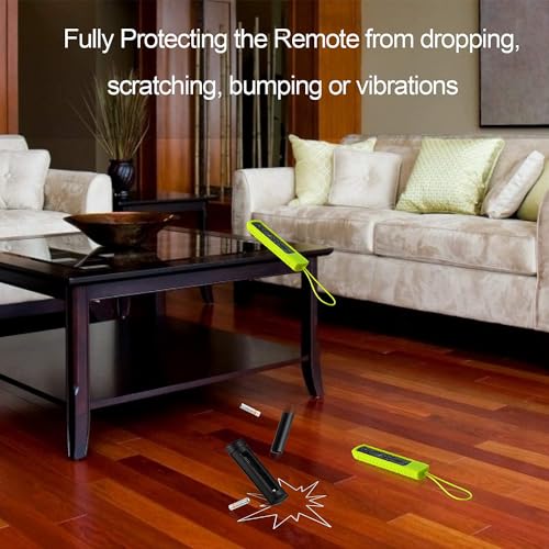Image of Silicone Case Compatible with Fire TV Stick 3rd Gen 2021 Remote Full Wrap with Lanyard, Compatible with Fire TV Stick Remote Cover (Only Silicon Cover Included) - Black Style 1