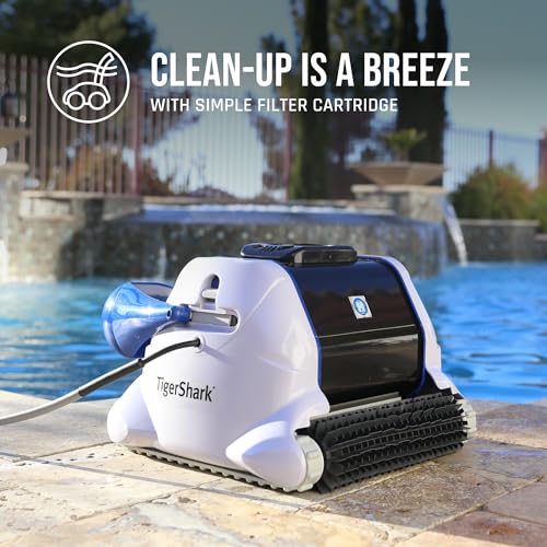 Image of Hayward W3RC9950CUB In-Ground TigerShark Robotic Pool Cleaner for up in-ground Pools to 20 x 40 ft. (Automatic Pool Vacuum)