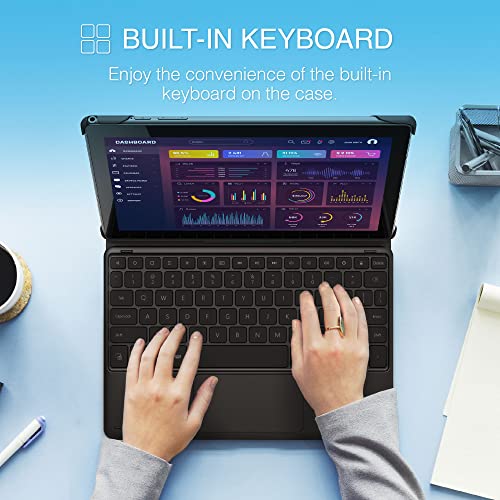 Packard Bell 10" Tablet With Detachable Keyboard, Android 11 Go, 1920X1200P Fhd Display, 2Gb Ram, 32Gb Storage, Micro Sd Expansion Slot, Dual Speakers, Wifi, Bluetooth, 2Mp Front & Rear Camera, Black #TOP5