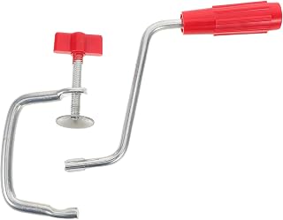 Heavy-duty Pasta Maker Handle with Anti-slip Fixing Clip Metal Replacement Clamp for Manual Noodle Machines Pasta Machine Parts for Home and Commercial Use