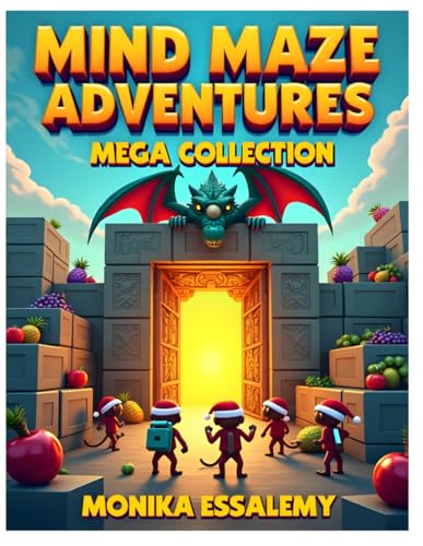 Mind Maze Adventures - Maze Mega Collection 1: Bundle of 60 Maze pages , For kids age 4-8, Large size 8.5 x 11 image 2