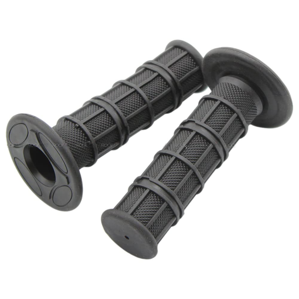 RockMuteOff Road Hand Grip Compatible With TTR50 E TTR110 TTR125 TTR230 TW200 XT250 Dirt Bike Handle Bar Anti Slide Slip Grab Grip Rubber Racing Soft Silicon