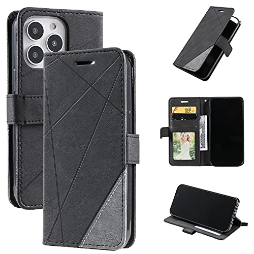 WenBaby Coque pour Samsung Galaxy A03 Core,Etui en Cuir PU Portefeuille Housse,Antichoc Flip Stand Fonction,Fermeture Magnétique,Noir