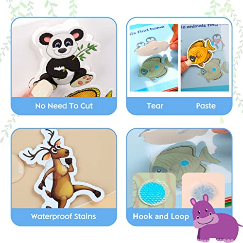 2 Pack Quiet Book For Toddlers Preschool Learning Activities Sticker Book Thicker Paper Montessori Toys Early Learning Toy Education Book For Boys And Girls 2 3 4 5 6 Years (Animal And Vehicle) #TOP3