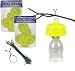 TAP-TRAP® giallo - 10 tappi trappola originali, la vera esca ecologica + legacci da giardino per appenderli (10 pz giallo)