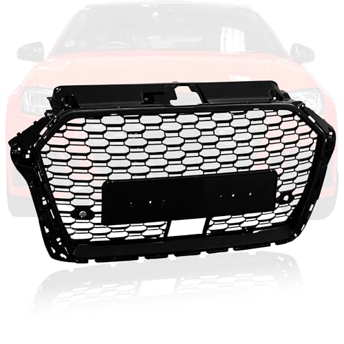 RS3 Style Front Grille Grill Fits for 2017-2020 Audi A3 S3 8V