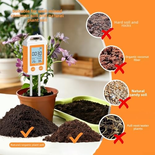Outil d'analyse de sol azote phosphore potassium pH humidité YY-1104 - 6