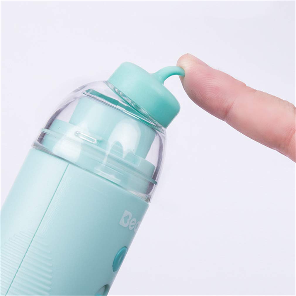Aspirador Nasal, Portátil Aspirador Nasal Adecuados Succionar La Nariz Eléctrico para Bebé con 4 Boquillas De Succión, para Los Recién Nacidos Lactantes Y Niños Pequeños,Verde