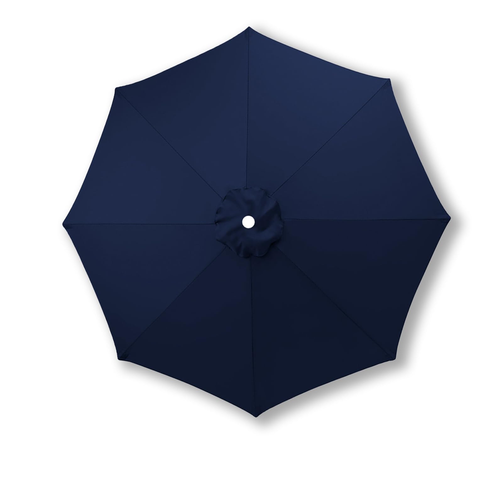 UemumPem 3.5m/3.0m/2.8m/2.7m/2.5m/2.3m/2.0m Replacement Parasol Canopy, 6/8 Ribs for Garden Umbrella Replacement Fabric, UPF 50+ Parasol Replacement Canopy for Market/Beach (Navy Blue,2.0m / 8 Ribs)