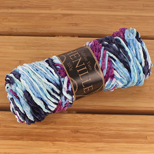 JubileeYarn Chenille Yarn - Worsted Weight - 100g/Skein - Nibiru - 2 Skeins, 218 Nibiru - Image 3