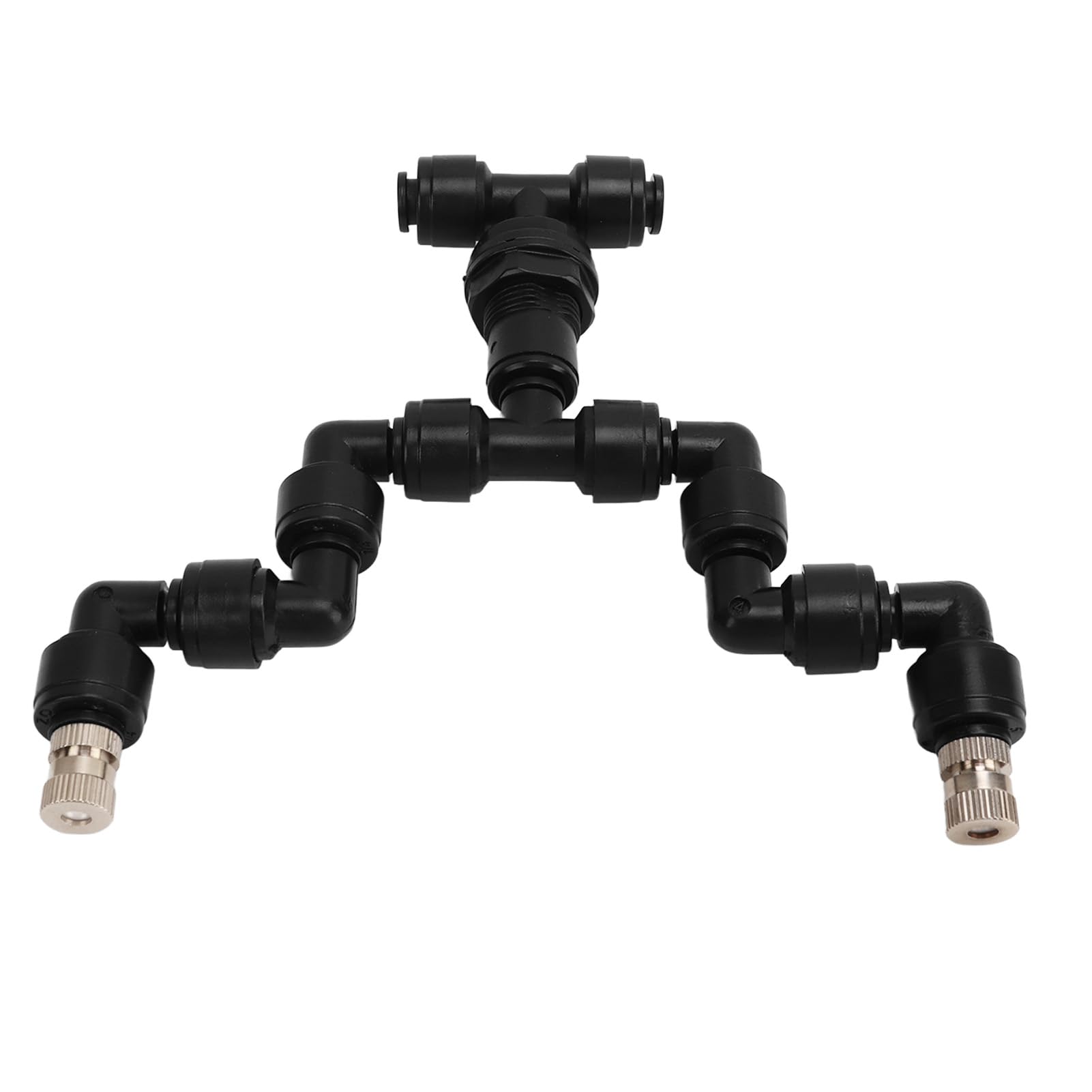 Pwshymi Reptile Spray Nozzle, 9mm Maximum Clamping Reptiles Sprinkler Multifunctional Easy Installation 360 Degree Rotation for Climbing Pet Feeding Box