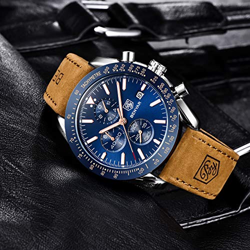 BY BENYAR Chronograph Men's Watch (Black Dial Black Colored Strap) - Image 3