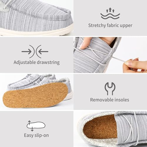 Image of Boys & Girls Slip-on Casual Loafer Kids Canvas Sneakers Toddler Walking Shoes Comfortable & Lightweight (Toddler /Little Kid)