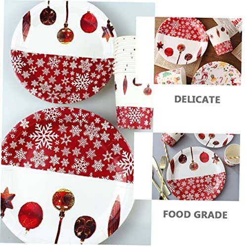 Set de vaisselle avec assiette en papier pour buffet et réception - 7