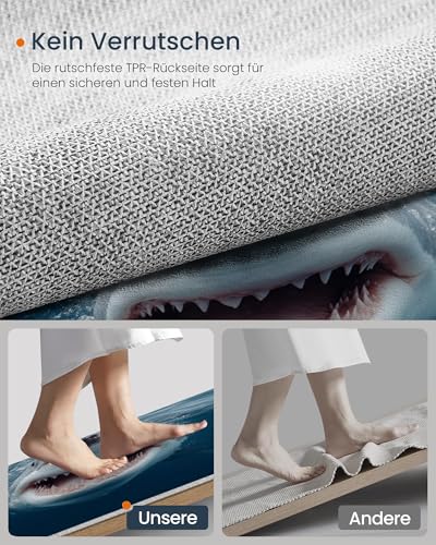 Tapis requins féroces antiderapant et securise pour salon familial - 6