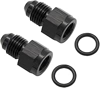 Vista 14 de 1/8 NPT hembra a -3 AN AN3 macho Flare Thread Expander adaptador Expander Accesorios de manguera Aluminio Negro