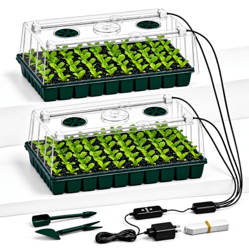 PlantaPulse 60 Cell Seed Starter Tray with Grow Light