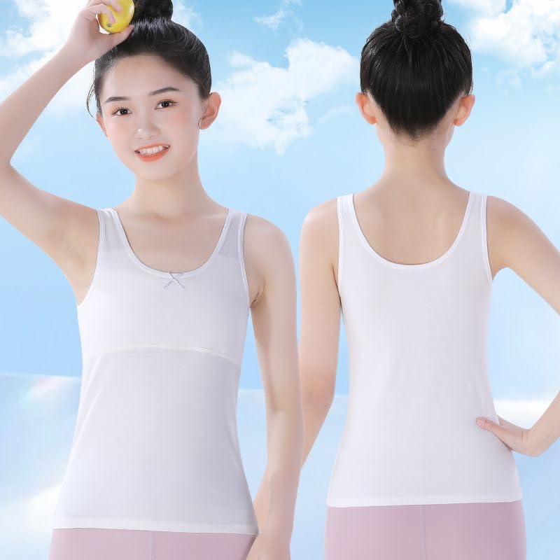 Teen Girls Camisole, Original Cotton Lining Undershirts Training Bras - Image 2