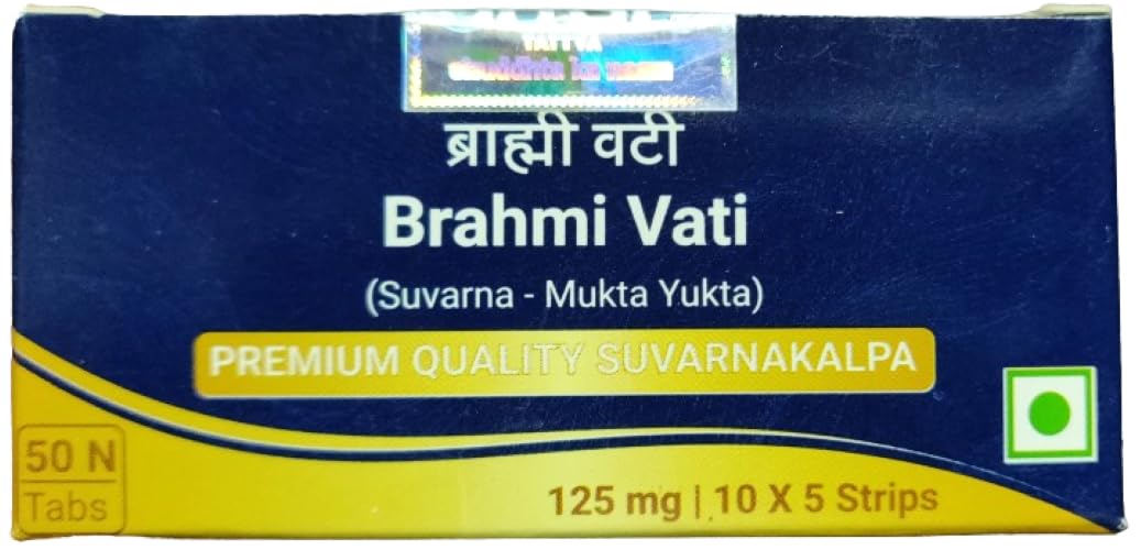 Sri Sri Brahmi Vati Suvarna - Mukta Yukt -50 Tablets-by shriveda sattva (B0D76RQL1Z) Amazon Price History, Amazon Price Tracker