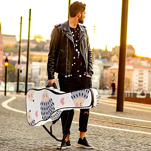 Sac à dos guitare acoustique imperméable 42,9" avec renards - 6