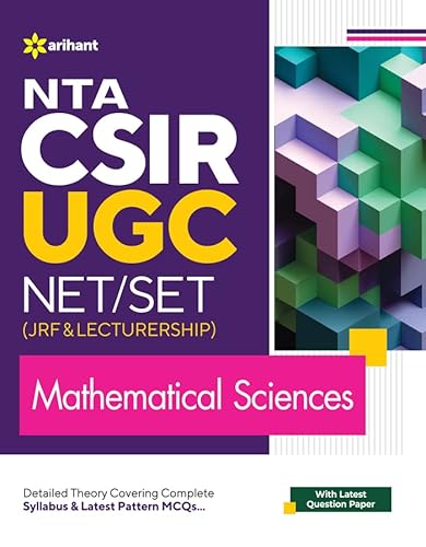 Arihant NTA CSIR UGC NET 1 Book 2024/SET (JRF &amp; Lecturership) Mathematical Sciences
