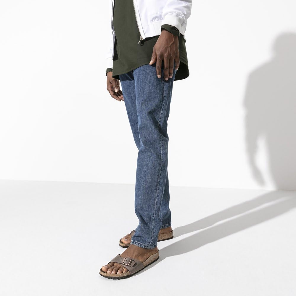 Birkenstock Madrid Sandali Unisex Adulto, Marrone (Mocca Nubuk), 44