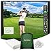Durbles Golf-Simulator-Schlagbildsc... – Premium-Dreischichtiger Start-Monitor-Projektor mit HD-Visuellen, Indoor-Übung für Gehäuse und Netz, Schlagbildschirm mit Ösen und Bungee-Seilen