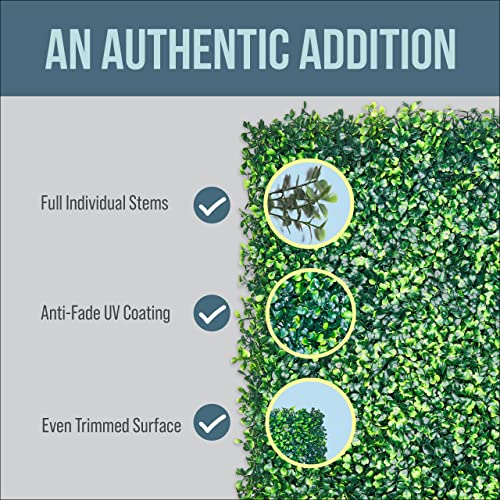 Creative Space Grass Wall Panels Artificial Plants Wedding Backdrop 12 Pcs 20 X 20 Inch Boxwood Panels Privacy Hedge Screen For Indoor Outdoor Garden Wall Decor Bedroom #TOP3