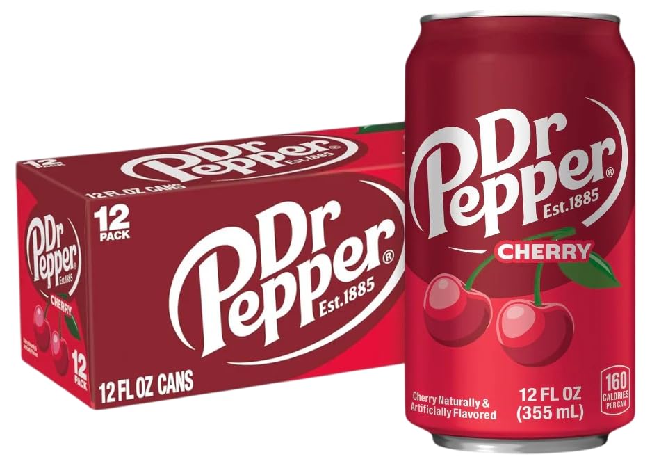 Dr Pepper Cherry Soda, Iconic Spicy-Sweet Base With Natural Cherry Flavored, Each 355ml X 12 Pack, (Product Of USA) By DECADENT-image-14
