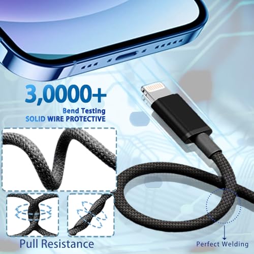 Câble USB C vers Lightning 4m charge rapide PD pour iPhone iPad