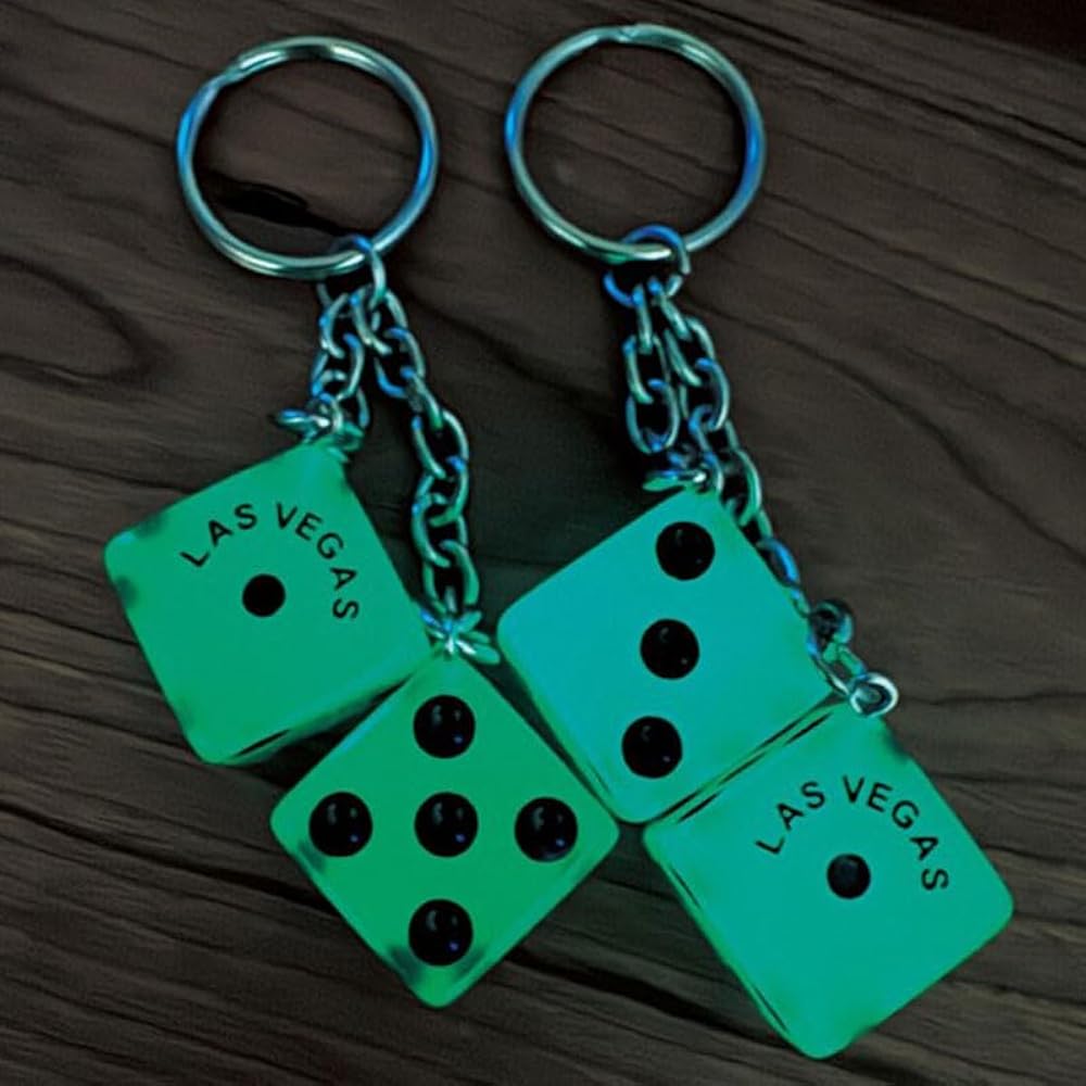 Amazon.co.jp: TWIN DICE KEYRING ツイン ダイス キーリング Las Vegas