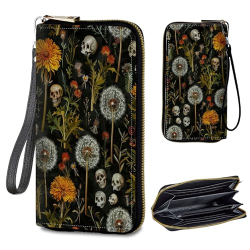Image of Womens Wallet PU Leather Wristlet Wallets for Women, Large Capacity Lady Fashion Wallet Card Holder Zipper Wallet