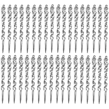 48 Pcs Plastic Hanging Icicles Drop Ornament for Christmas Tree Wedding Party Decorations Transparency