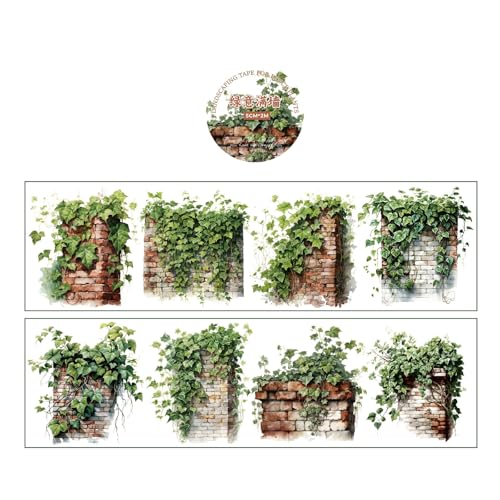Background Decorative Tape Garden Landscaping Decorative Tape Scrapbooking Tape for Notebook Journal Planner Decoration
