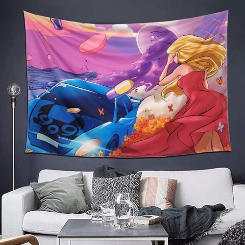 Lovgynnt Funny Tapestry Music juice Album Tapestry Rapper Wall Hanging Art Home Decor for Bedroom Living Room Apartment Dorm (60 x 40 In)