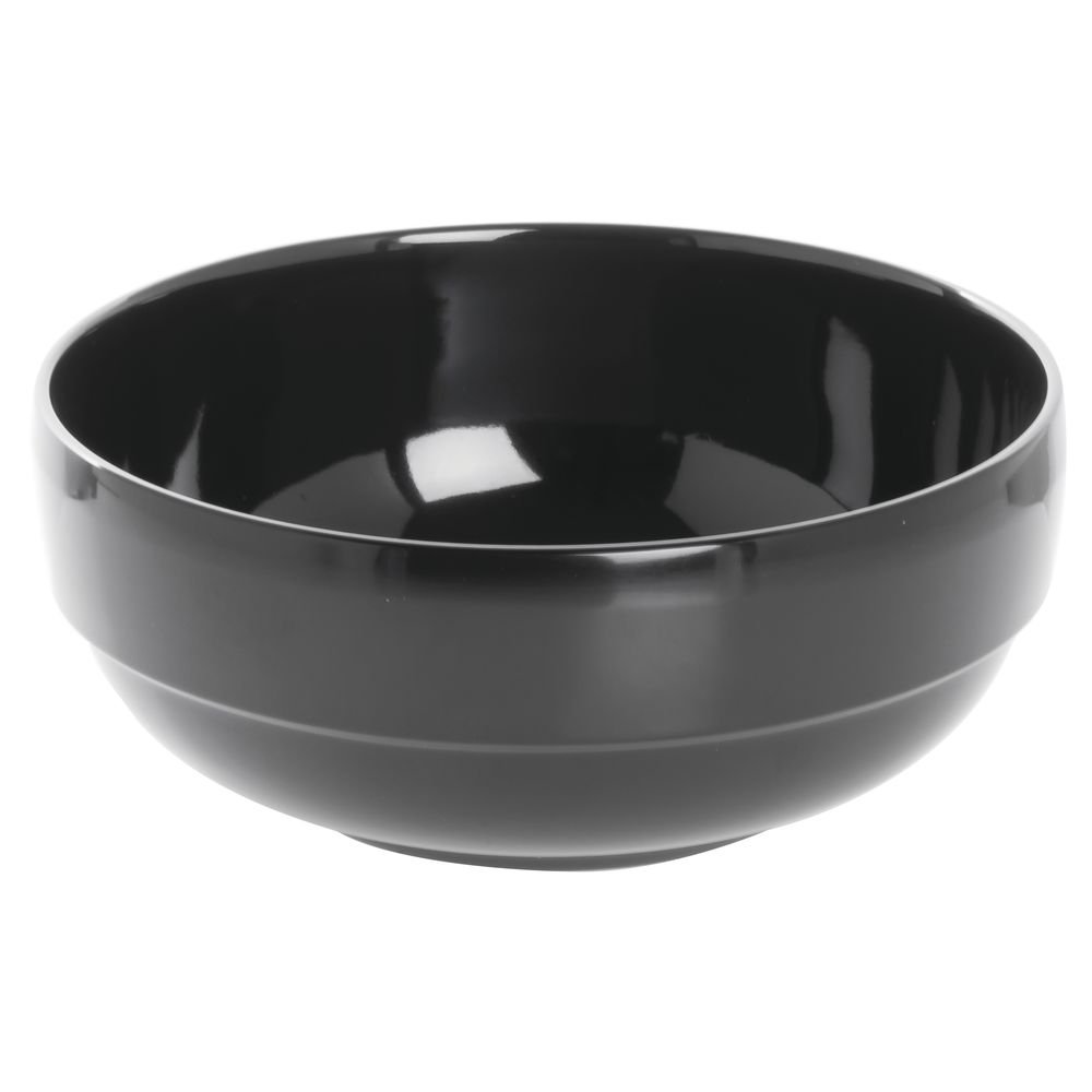 Black Melamine Serving Bowl - 5 1/2" Dia x 2 1/4" H by HUBERT – Melamine, Black, Model M2062-BLACK