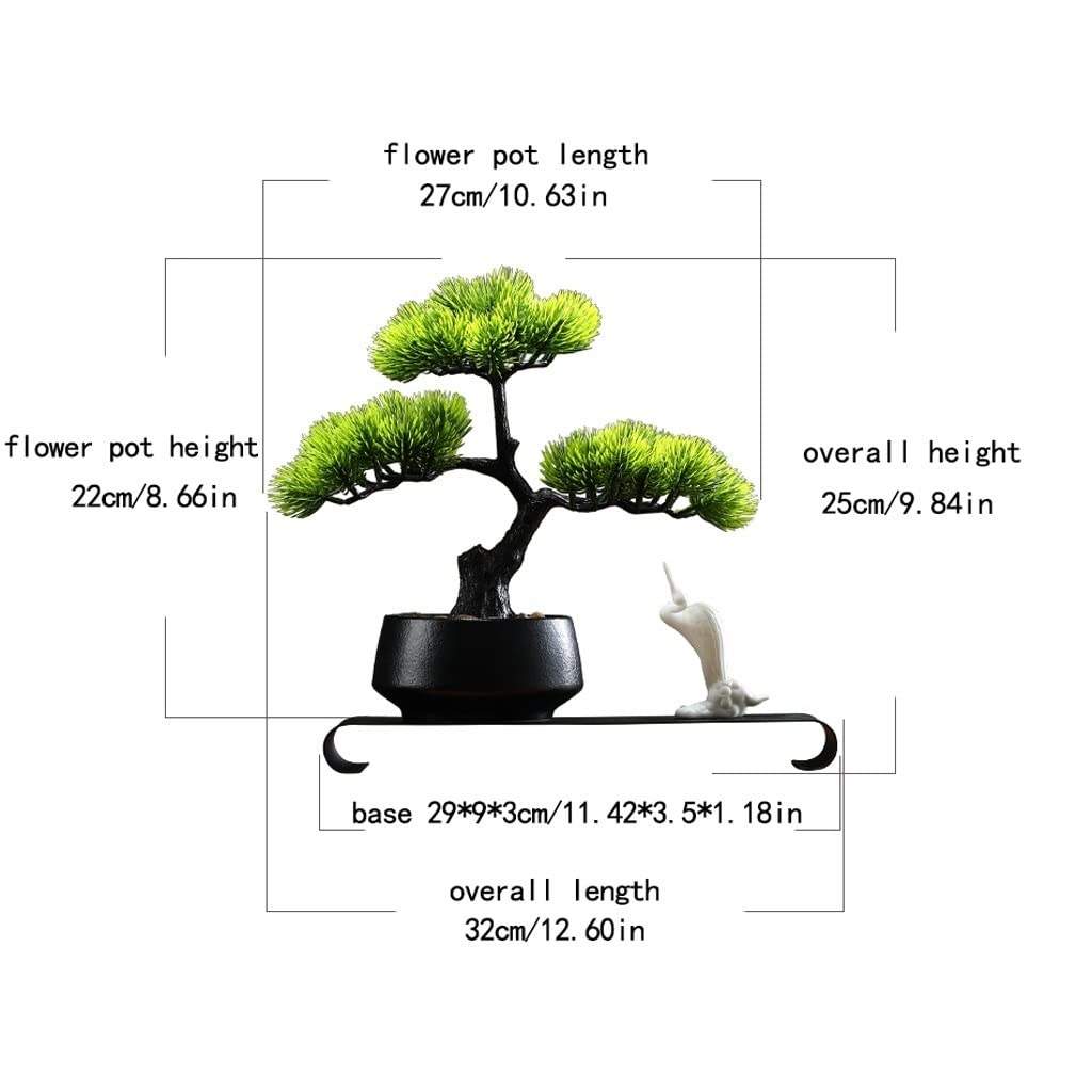 Sztuczne drzewo sztuczna roślina bonsai sosna igła cyprys roślina doniczkowa ceramiczna doniczkowa wewnątrz i na zewnątrz bonsai dekoracyjne ozdoby sztuczne drzewo wewnątrz, A